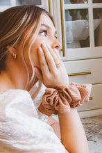 Load image into Gallery viewer, Blush Waffle Knit Jumbo Scrunchie