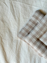 Load image into Gallery viewer, Neutral Gingham Cloud Coasters - Set of 2