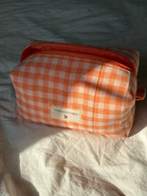 Load image into Gallery viewer, Gingham Quilted Large Pouch - 4 Color Options
