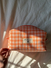 Load image into Gallery viewer, Gingham Quilted Large Pouch - 4 Color Options