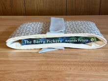 Load image into Gallery viewer, Cottage Blue Floral Quilted Bow Book Sleeve