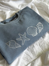 Load image into Gallery viewer, Seashells Embroidered Crewneck