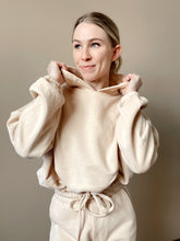 Load image into Gallery viewer, Stay At Home Nude Cropped Sweatshirt