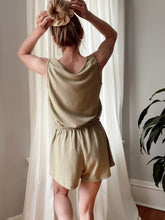 Load image into Gallery viewer, Olive French Terry Knit Romper
