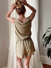 Load image into Gallery viewer, Olive French Terry Knit Romper