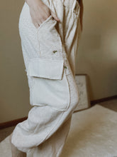 Load image into Gallery viewer, Almond Lace Patch Cargo Joggers