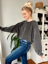 Load image into Gallery viewer, The Charlie Laid Back Cropped Crewneck