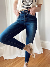Load image into Gallery viewer, High Rise Distressed Hem Skinny Ankle Jeans