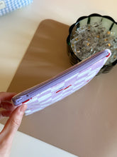 Load image into Gallery viewer, Cherry Checkered Quilted Kindle Case w/ Zipper