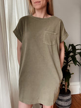Load image into Gallery viewer, Moss Casual Tshirt Dress w/ Pockets

