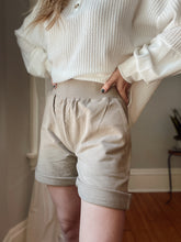 Load image into Gallery viewer, Slub Knit Sand Lounge Shorts