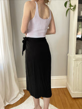 Load image into Gallery viewer, Beach Front Black Wrap Skirt