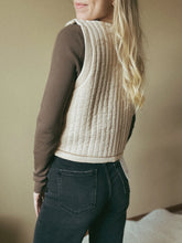 Load image into Gallery viewer, Gabi Padded Tie Front Vest with Piping