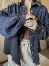 Load image into Gallery viewer, Judie Indigo Button Down Shacket