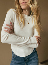 Load image into Gallery viewer, Ribbed Long Sleeve Basic Top - White or Coffee