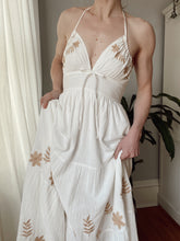 Load image into Gallery viewer, Jasmine Floral Embroidered Woven Maxi Dress