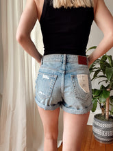 Load image into Gallery viewer, HIDDEN Riley High Rise Roll Up Boyfriend Shorts