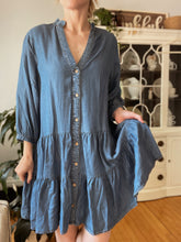 Load image into Gallery viewer, Tencel Babydoll Shirt Dress