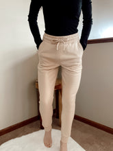 Load image into Gallery viewer, Stay At Home Nude Fitted Drawstring Jogger