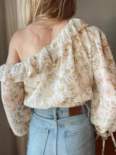 Load image into Gallery viewer, Floral Off Shoulder Frill Blouse