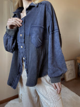 Load image into Gallery viewer, Judie Indigo Button Down Shacket