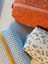Load image into Gallery viewer, Small Quilted Zipper Pouches - 3 Options