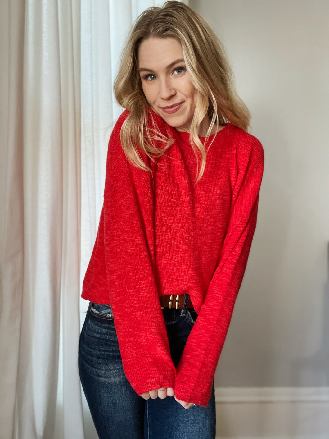 Rayla Red Knit Sweater