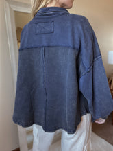 Load image into Gallery viewer, Judie Indigo Button Down Shacket