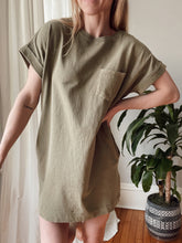Load image into Gallery viewer, Moss Casual Tshirt Dress w/ Pockets
