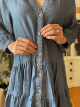 Load image into Gallery viewer, Tencel Babydoll Shirt Dress