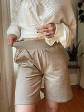 Load image into Gallery viewer, Slub Knit Sand Lounge Shorts