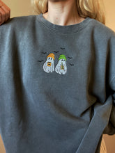 Load image into Gallery viewer, Embroidered Little Coffee Ghosts Crewneck