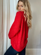 Load image into Gallery viewer, Rayla Red Knit Sweater