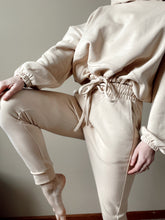 Load image into Gallery viewer, Stay At Home Nude Fitted Drawstring Jogger