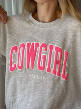 Load image into Gallery viewer, Pink Cowgirl Yeehaw Crewneck