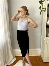 Load image into Gallery viewer, Beach Front Black Wrap Skirt