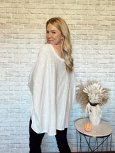 Load image into Gallery viewer, Grey High-Low Oversized Athleisure Top