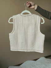 Load image into Gallery viewer, Gabi Padded Tie Front Vest with Piping