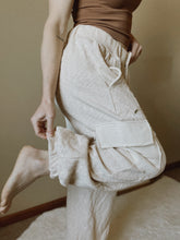Load image into Gallery viewer, Almond Lace Patch Cargo Joggers