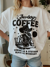 Load image into Gallery viewer, Western Aesthetic Cowboy Coffee Tee