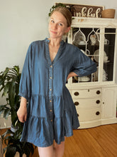 Load image into Gallery viewer, Tencel Babydoll Shirt Dress