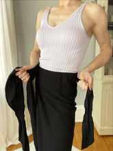 Load image into Gallery viewer, Beach Front Black Wrap Skirt