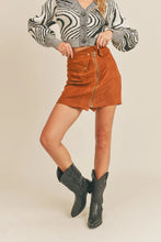Load image into Gallery viewer, Camel Suede Skirt - Final Sale