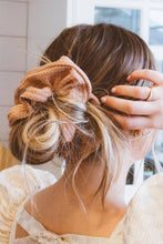 Load image into Gallery viewer, Blush Waffle Knit Jumbo Scrunchie