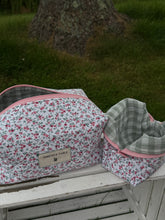 Load image into Gallery viewer, Dainty Floral Sage Quilted Pouch - 3 Sizes