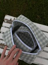 Load image into Gallery viewer, Sage Sherbet Gingham Pouch - 2 Sizes