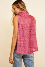 Load image into Gallery viewer, Selena Sleeveless Mauve Fuzzy Top - Final Sale