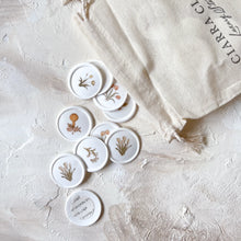 Load image into Gallery viewer, Victorian Florals Peel & Stick Wax Seal Stickers