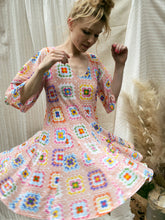 Load image into Gallery viewer, Crochet Print Dress - Final Sale