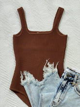 Load image into Gallery viewer, Sculpt Knit Brown Bodysuit